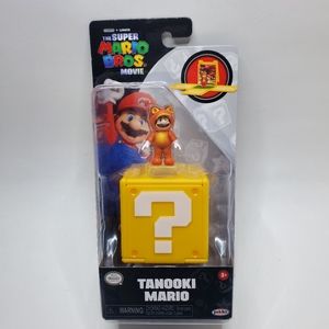 Nintendo The Super Mario Bros Movie 1.25 Inch Tanooki Mario Mini Figure NEW